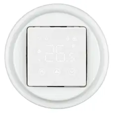 FND 55X55MM ADAPTER PORCELÆN HVID + HEBER HT-155 KOMBI TERMOSTAT MED FØLER